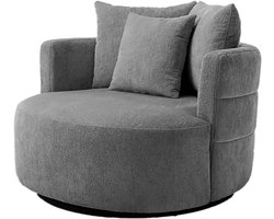 Tower Living - Bolza draaifauteuil - grijs