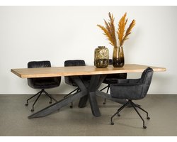 Tower Living boomstamtafel Soavana nature 240x100x78 cm acacia