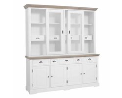 Tower Living Buffetkast Fleur - Wit Hout - 204x50x220cm