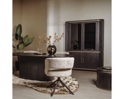 Tower Living Buffetkast Rivello - Zwart Hout - 150x45x200cm