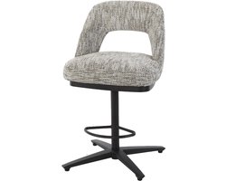 Tower Living - Caldes draaibare barstoel - wit/grijs