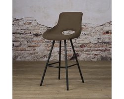 Tower Living Campo Barstoel - fabric Teddy MJ87 Dark brown