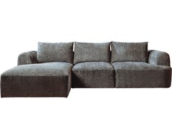 Tower living canterbury 2,5-ar + chaise l - mona 464 cement grey