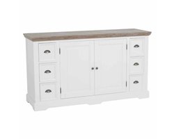 Tower Living Dressoir Fleur - Wit Hout - 160x50x90cm