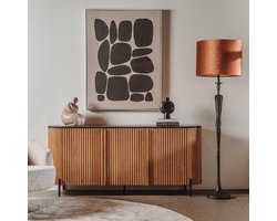 Tower Living Dressoir Palazzo - Zwart Hout - 180x45x80cm