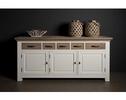 Tower Living Dressoir Parma - Wit Hout - 180x50x90cm