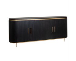 Tower Living Dressoir Rivello - Zwart Hout - 210x45x80cm