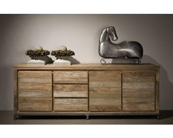 Tower Living dressoir Venetië 220x45x85 cm oud teak