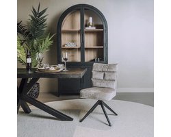 Tower Living eetkamerstoel Rosora draaibaar beige