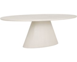 Tower Living Eetkamertafel Mello Ovaal Wit 240cm