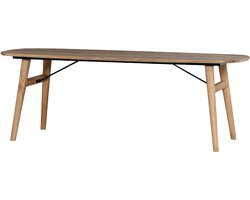 Tower Living eettafel Aura deens ovaal 240x100x76 cm naturel acacia