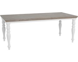 Tower Living eettafel Fleur ronde poot 180x90x78 grenen