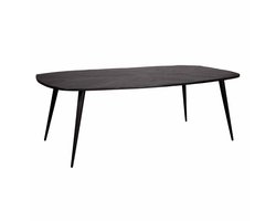 Tower Living Eettafel Giovanni - Rechthoek Zwart Hout - 180x100x78cm