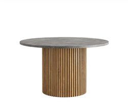 Tower Living eettafel Palazzo 130x130x77 cm rond teak