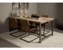 Tower Living eettafel Venetië 180x100x78 oud teak