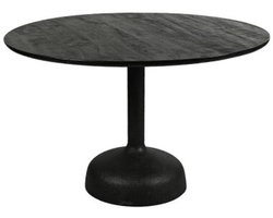 Tower Living Elba Eetkamertafel zwart rond 120 cm