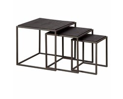 Tower Living - Fanna bijzettafel set vanaf 30 cm - grijs