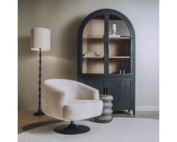 Tower Living fauteuil Barga draaibaar met arm beige