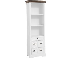 Tower Living - Fleur boekenkast - 66 cm - wit