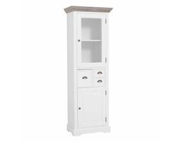 Tower Living - Fleur vitrinekast - 66 cm - wit