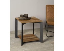 Tower Living hoektafel Pandora 50x50x50 cm gerecycled teak