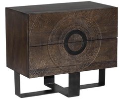 Tower Living Ladekast Padua - Bruin Hout - Incl. Opbergruimte - 80x45x70cm