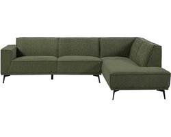 Tower living Leeds 2,5-seater AL + Ottoman R Bottle Green