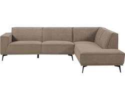 Tower living Leeds 2,5-seater AL + Ottoman R Moss Grey