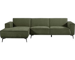 Tower living Leeds 2,5-seater AR + Chaise Lounge L Bottle Green