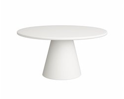 Tower Living Mello Eettafel rond beton 130 cm - Wit