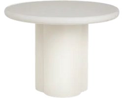 Tower Living Melzo Bijzettafel rond gebroken wit 60 cm