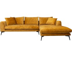 Tower living nottingham 2,5-al + chaise r - adore 015 yellow orange
