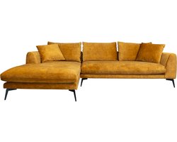 Tower living nottingham 2,5-ar + chaise l - adore 015 yellow orange
