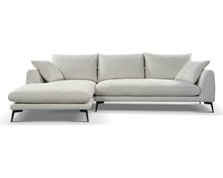 Tower living nottingham 2,5-ar + chaise l - copenhagen 900 light ivory
