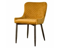 Tower Living Oledo Stoel - fabric Bluvel 68 yellow