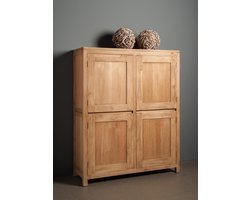 Tower Living opbergkast Corona 130x45x160 cm teak