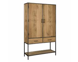 Tower Living Opbergkast Luna - Bruin Hout - 115x40x200cm