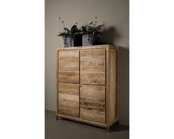 Tower Living opbergkast Venetië 130x45x160 cm oud teak