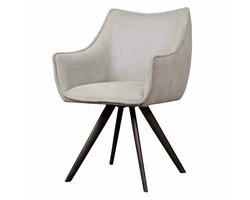 Tower Living - Riviera draaibare armstoel - lichtgrijs