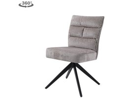 Tower Living Rosora Stoel - HZ6068-04 beige (draaibaar)