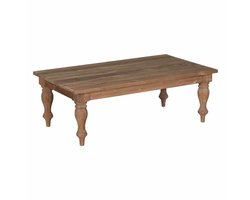 Tower Living Salontafel Bologna - Rechthoek Bruin Hout - 130x75x45cm