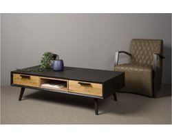 Tower Living salontafel Bresso 140x70x40 cm eiken