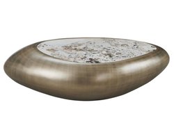 Tower Living Salontafel Castello keramiek 116 cm - Goud