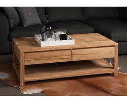 Tower Living Salontafel Corona - Rechthoek Bruin Hout - 130x70x45cm