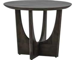 Tower Living salontafel Fermo 60x60x45 cm rond olijfbruin mangohout