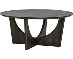 Tower Living salontafel Fermo 90x90x40 cm rond olijfbruin mangohout