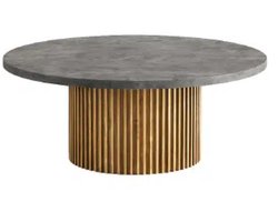 Tower Living salontafel Palazzo rond 100x100x40 cm teak