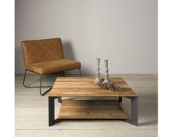 Tower Living salontafel Pandora 100x100x35 cm gerecycled teak