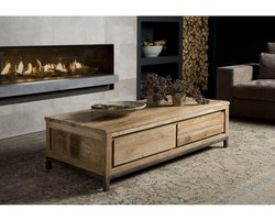Tower Living salontafel Venetië 130x70x45 cm oud teak