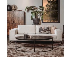 Tower Living Salontafel Viola ovaal 135 cm - zwart